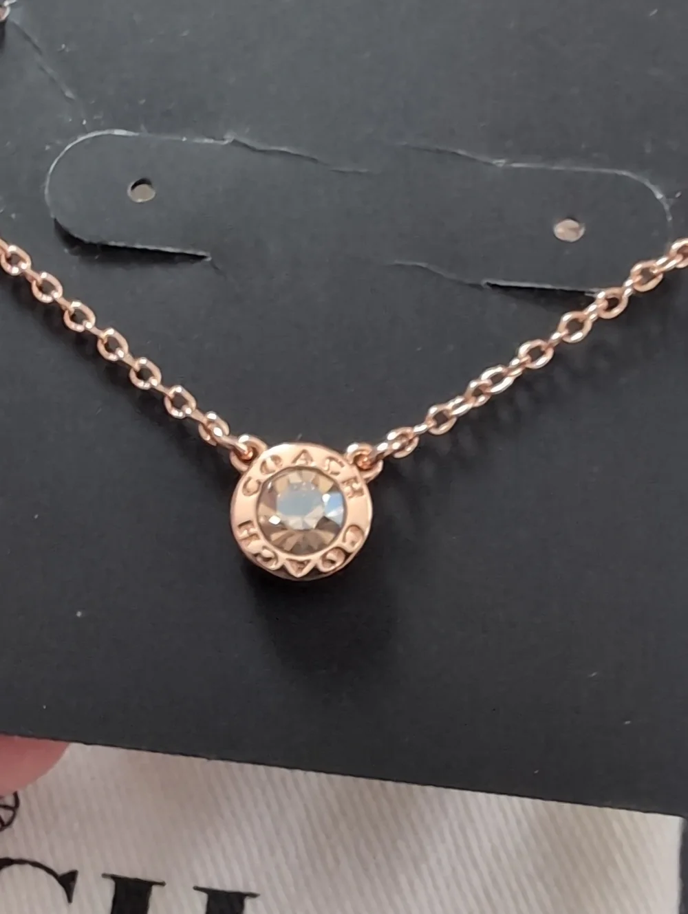 Nwt Coach Gold Tone Necklace